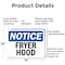 Signmission Fryer Hood, 14 in W x Rectangle, Aluminum OS-2PACK-NS-A-1014-L-12928 - alternate 6